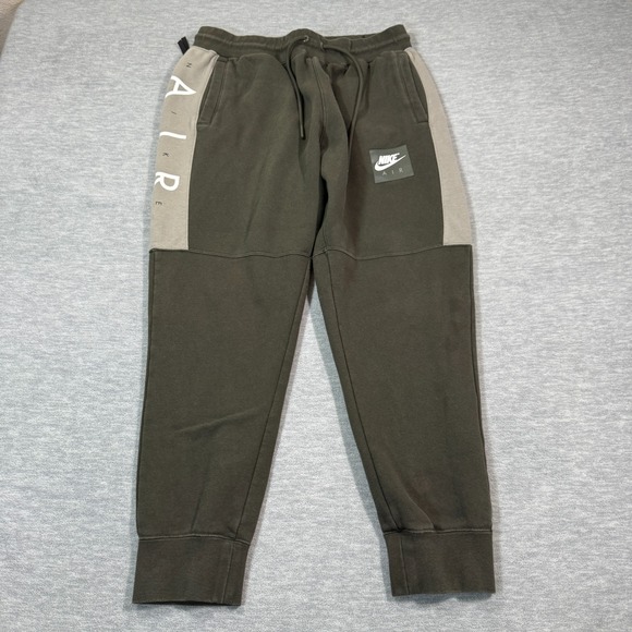 Nike Air Fleece Tapered Joggers Sweatpants AT5259-255 Green Men's XL - Picture 1 of 12